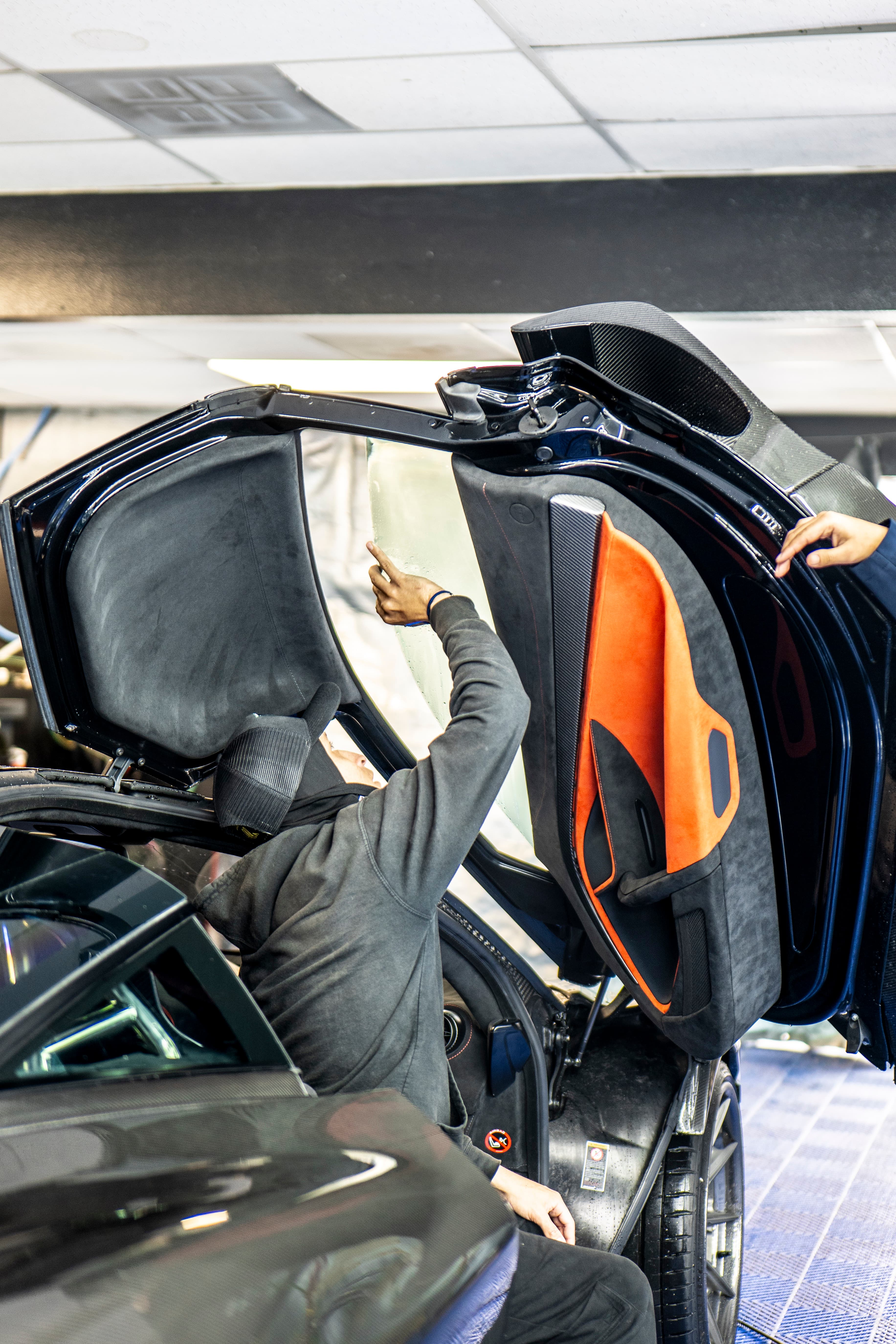 Professional ceramic window tinting — Mercedes installation