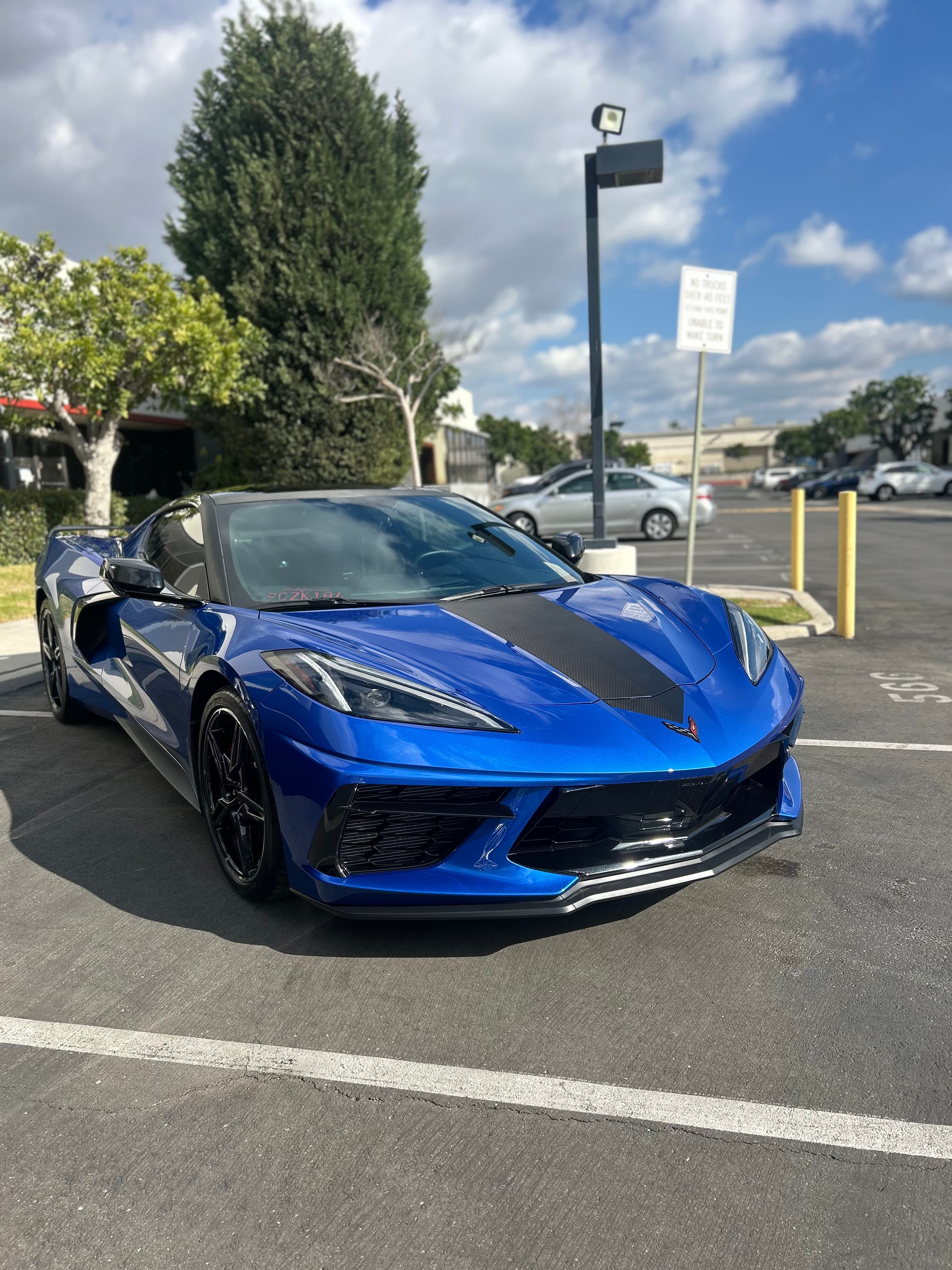 Blue C8 Corvette Stingray — full protection package
